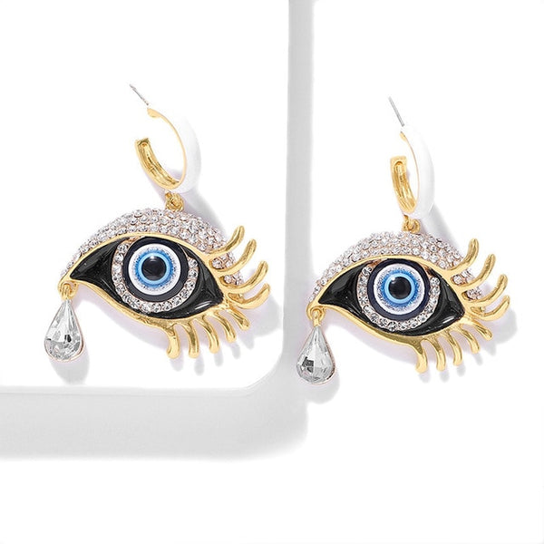 JShine Multi color Crystal Rhinestone Drop Earrings Metal Enamel Bee Parrot Fruit Dangle Statement Earring Women Fashion Jewelry